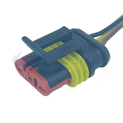 Wire Harness Plug of Automobile Waterproof Connector 3 Pin Female 202087-1 - image 2